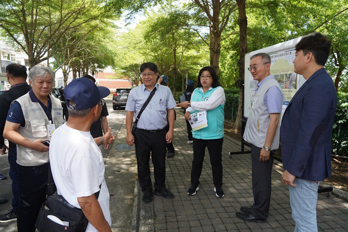 成功爭取人行道經費,持續挹注民生建設,王美惠率立院內委會辦理考察