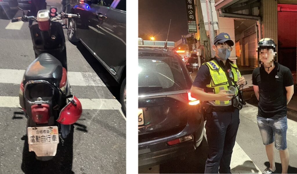 ▲圖說:越南籍男子剛到台灣,單騎闖市區卻迷路,員警以警車前導助返家 (圖/台中市政府提供)