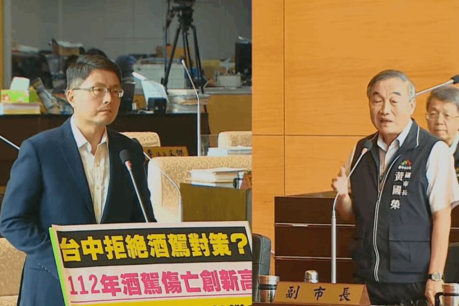 林德宇爆台中酒駕去年傷亡人數巨幅成長 副市長黃國榮坦言:觸目驚心 222 照片來源:台中市議會直播截圖