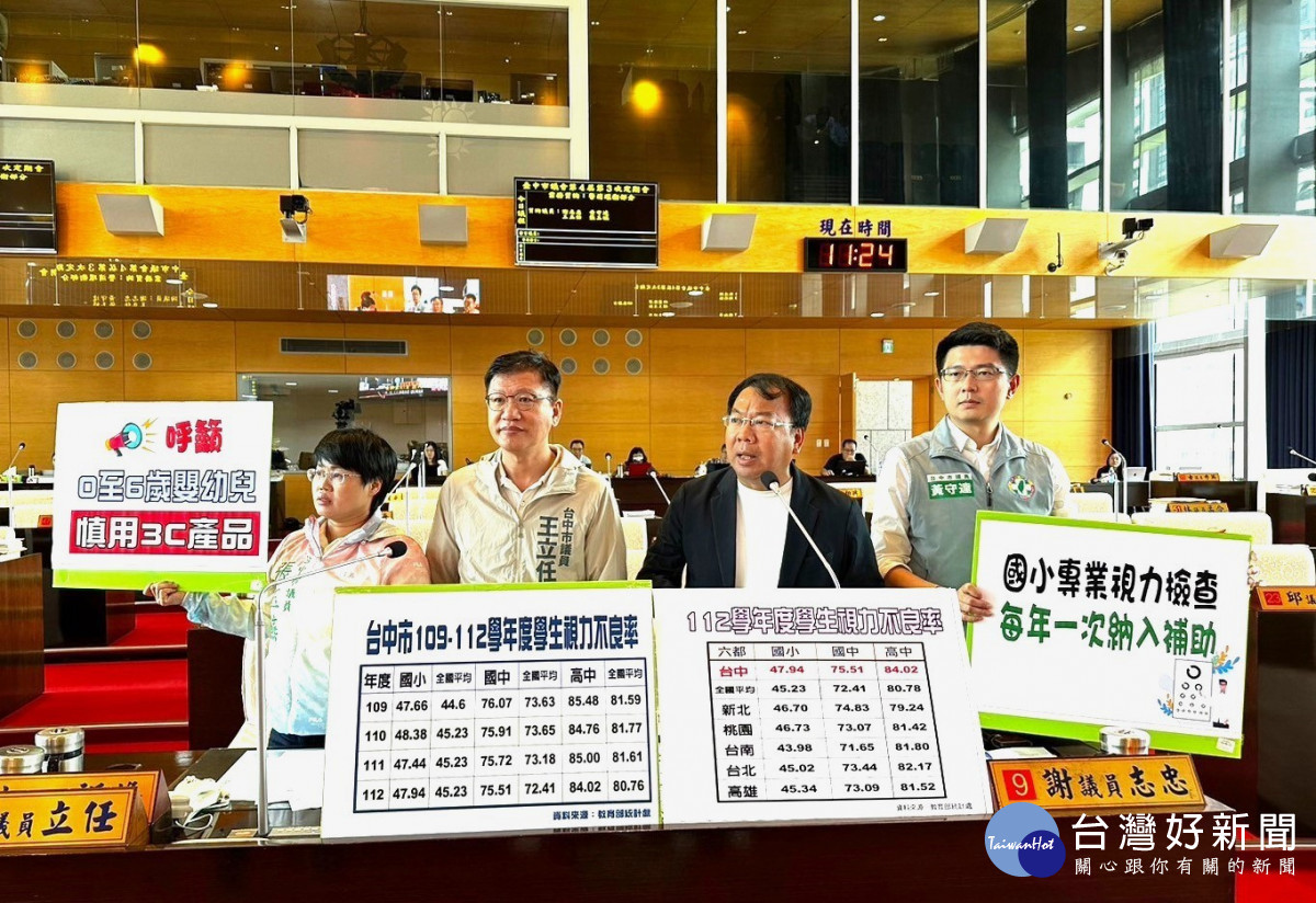 謝志忠等議員呼籲0到6歲嬰幼兒應慎用3C產品