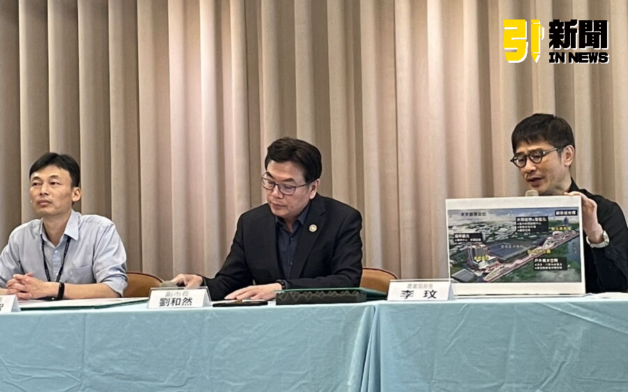 圖/新北市副市長劉和然率農業局長李玟、城鄉局副局長邱信智舉行「蘆洲南北側農業區專案通盤檢討案」記者會,強調以居民權益為優先。(記者陳志仁攝,2024.05.09)