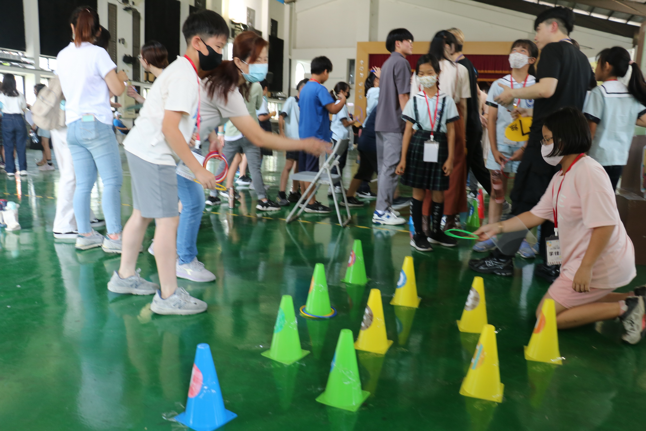 ▲北斗國小攜手兩大科技大學合辦雙語數位學伴計畫，透過闖關活動，加深了學生們對語言學習和數位科技的認識和理解。（記者張溎壕攝）