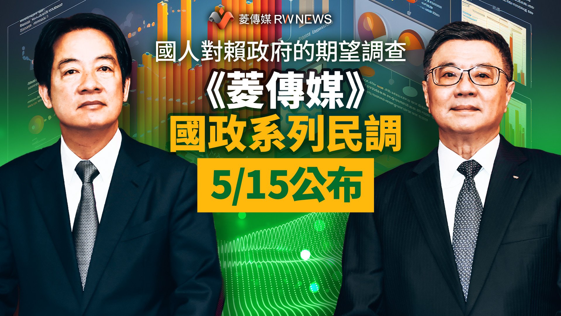 國人對賴政府的期望調查 《菱傳媒》國政系列民調5/15公布