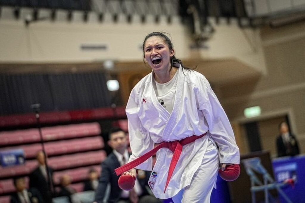 江慈欣同學榮獲113年全國中等學校運動會高中女子組空手道對打第五量級金牌
