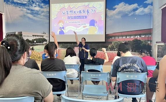 北港警分享實例助國中學子培養防詐識詐觀念