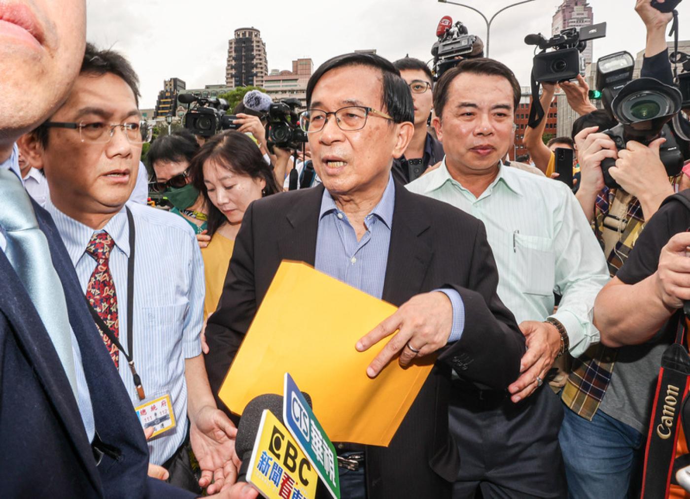 傳蔡英文和賴清德達成共識下周特赦,陳水扁連日一貫回答「毫無知悉」。資料照片/林啟弘攝