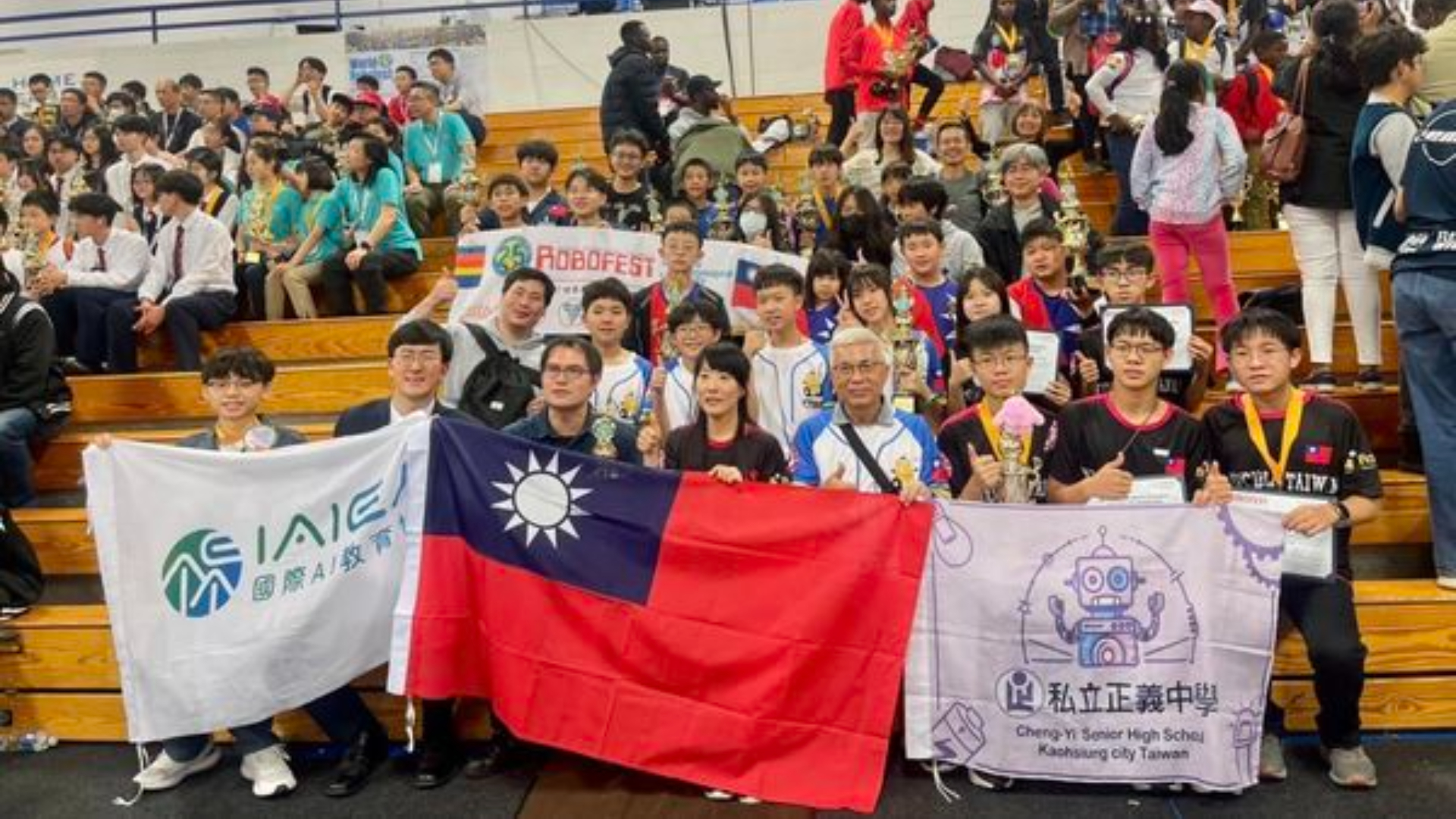12支來台灣隊伍在2024年Robofest世界機器人大賽表現優異,獲得4項第一名、2項第二名、1項第三名及1項第六名。駐芝加哥辦事處提供