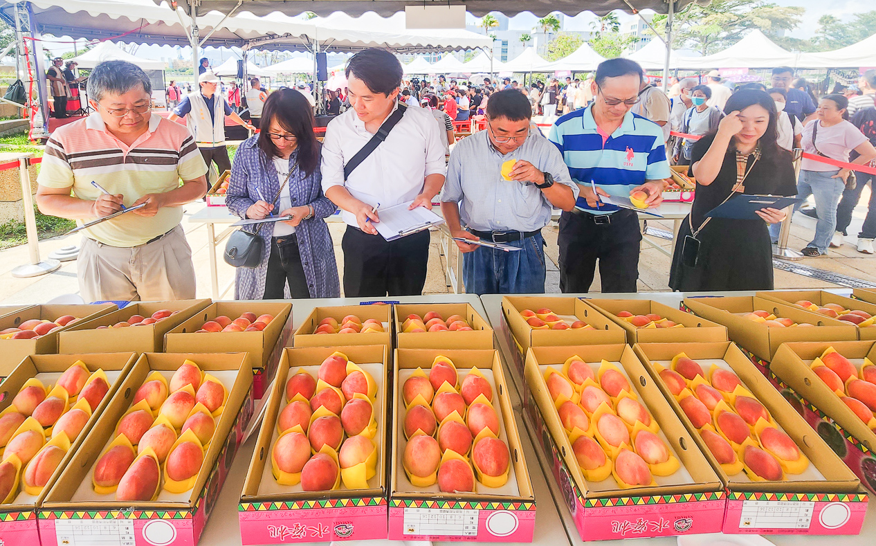 ▲首場熱銷的那瑪夏水蜜桃將再次推出禮盒促銷活動。(圖/記者黃淑貞攝)