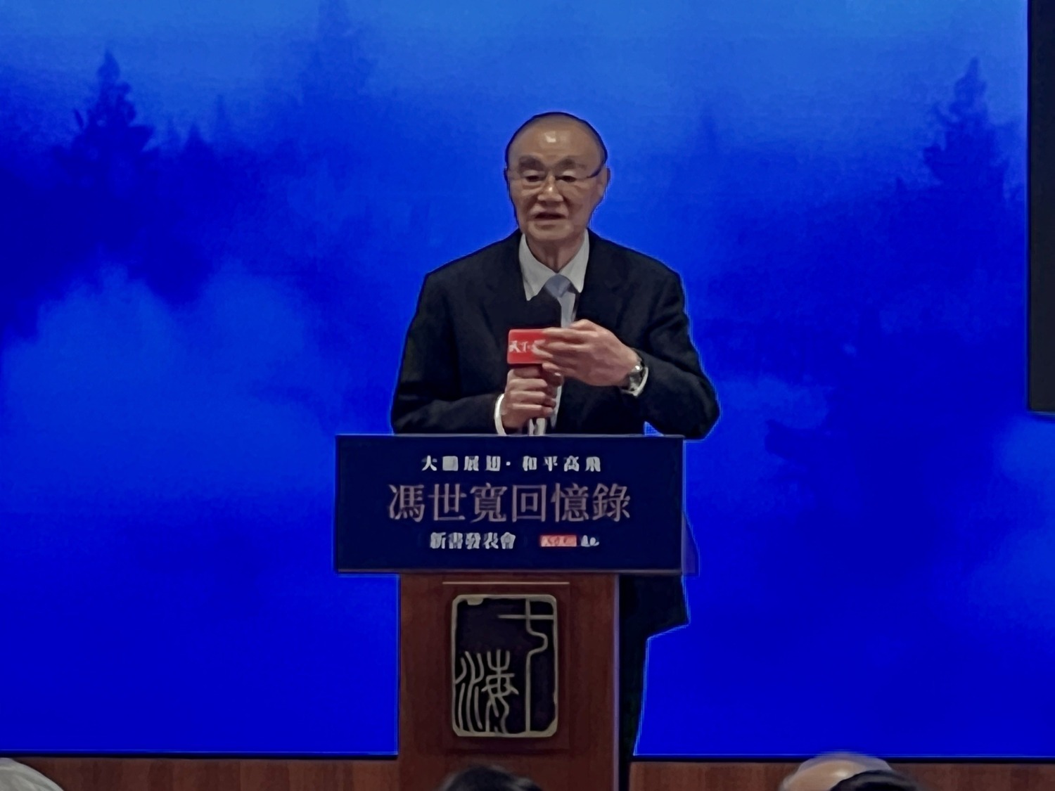 馮世寬:「只要能為台灣發聲,我永遠都不會靜默」。(記者/司徒攝)