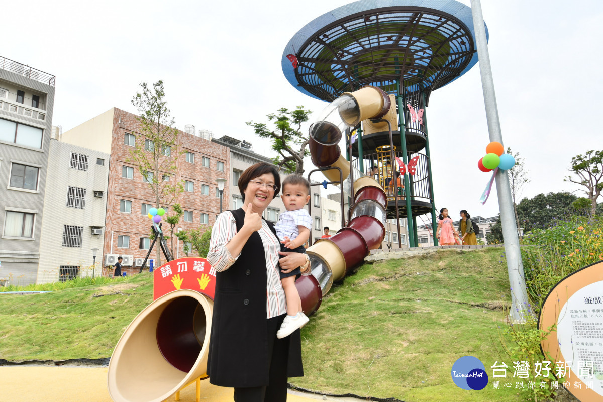 三和公園地下停車場及活動中心啟用。圖/記者鄧富珍翻攝
