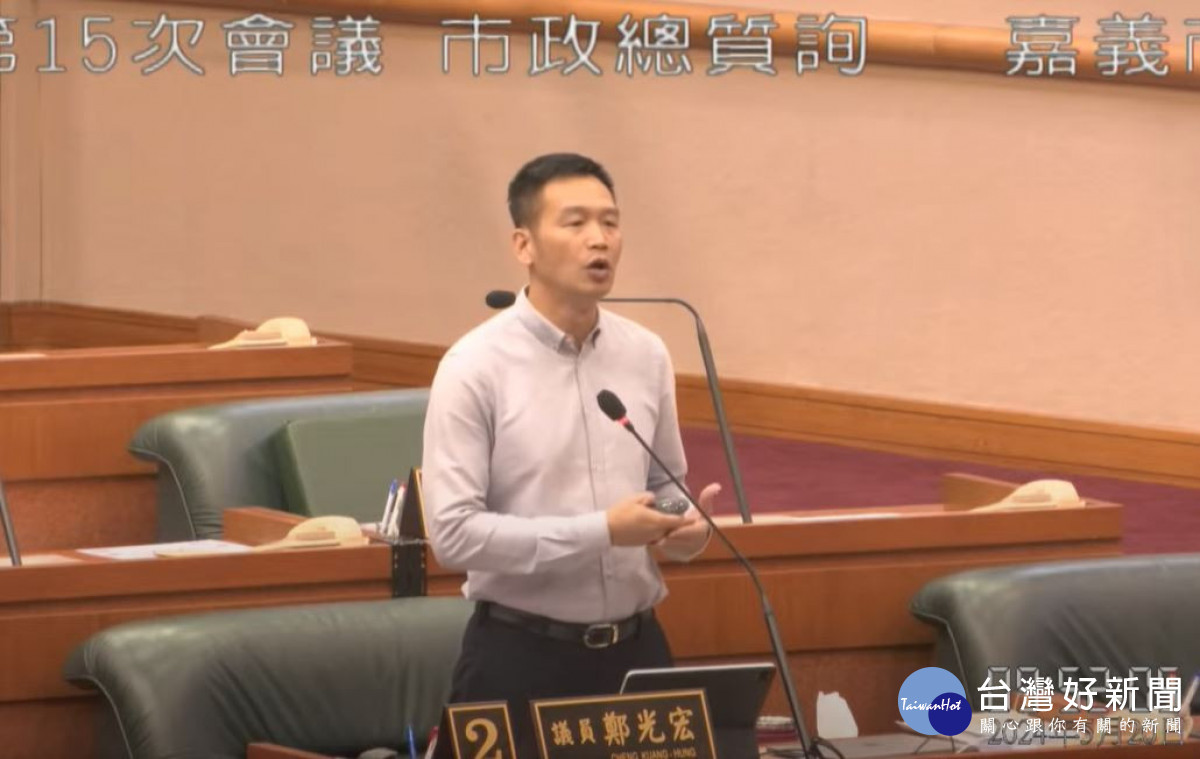 嘉義市議員鄭光宏為社大請命，盼續留大同技術學院上課／陳致愷翻攝