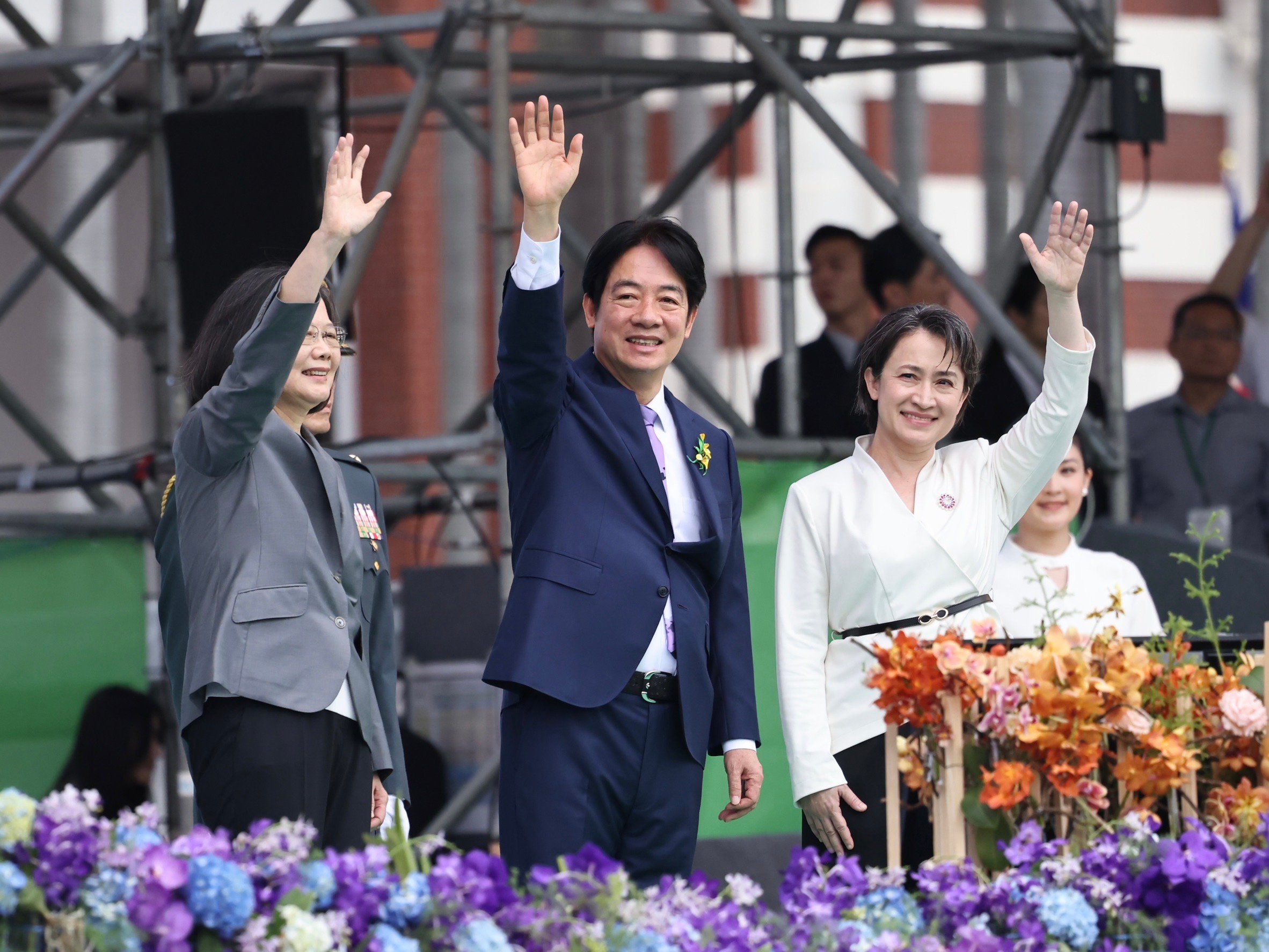 總統、副總統就職典禮,國防部展開盛大軍容向新任三軍統帥致敬。林啟弘攝