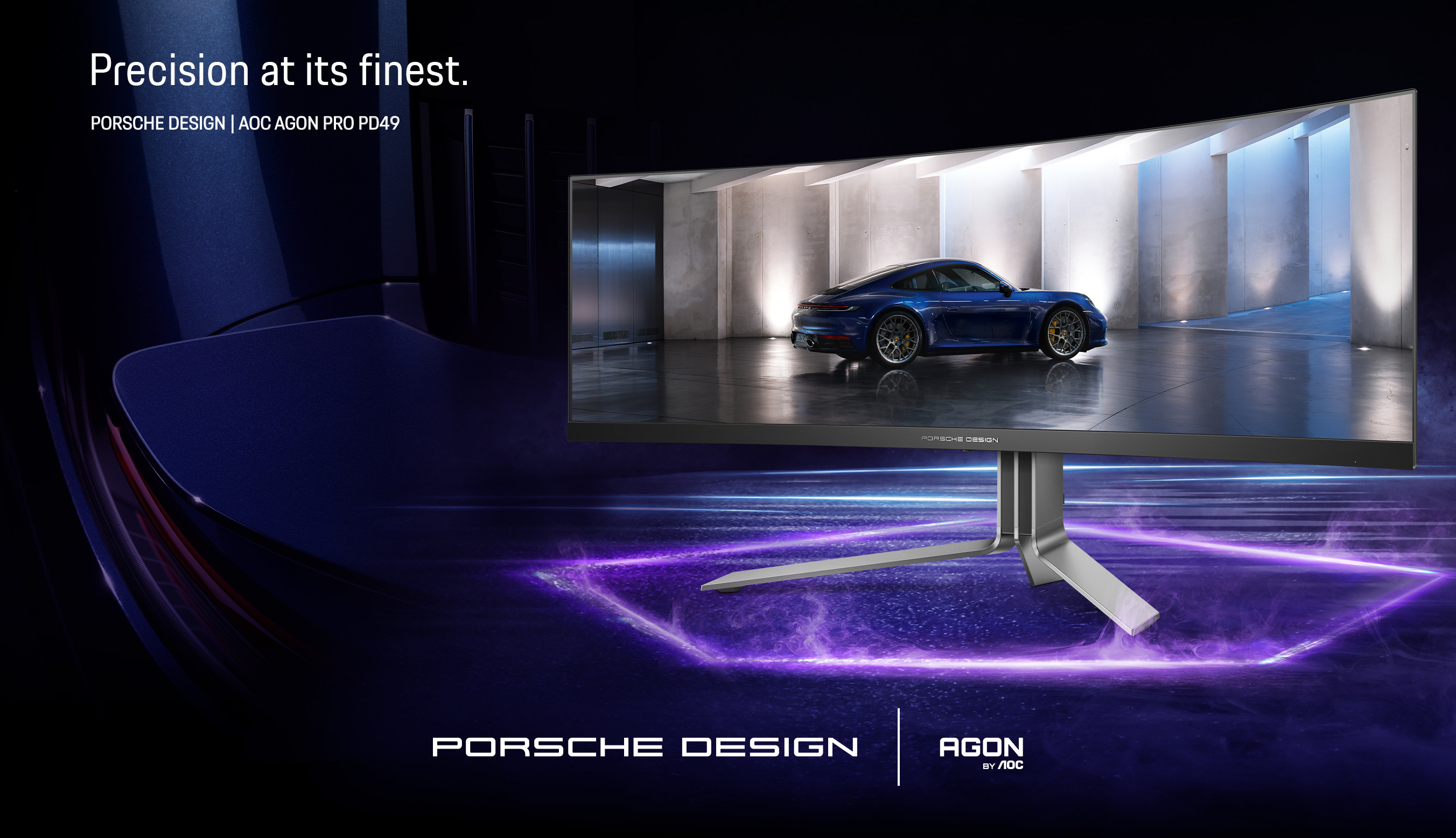AOC Porsche Design AGON PRO PD49 特大49吋 極高清5K QD-OLED曲面電競顯示器