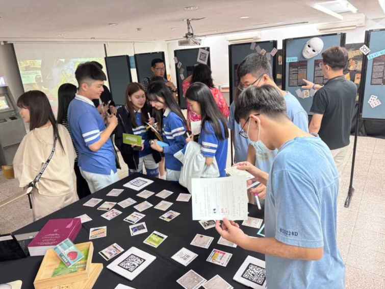 ▲明道中學提高學生財經法律素養，司改會進入校園合作策展。（明道中學提供）