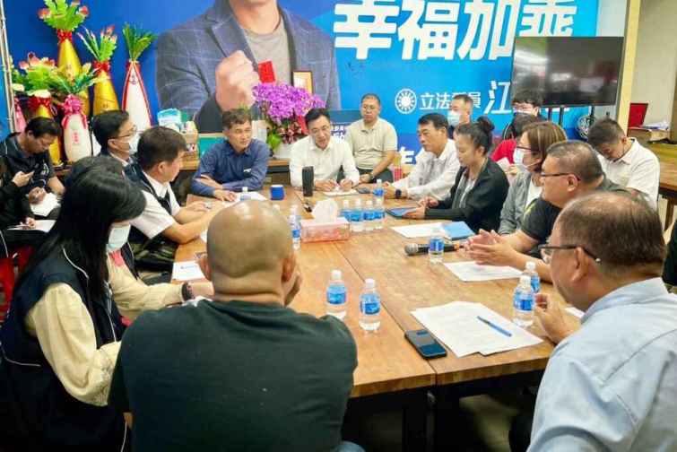 ▲立法院副院長江啟臣要求政府單位規劃相關振興計畫，協助業者盡早度過旅宿寒冬。（江啟臣提供）