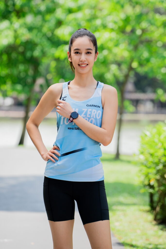 陽光女神陳庭妮作為Garmin資深愛好者，首度參戰Garmin Run擔任領跑大使