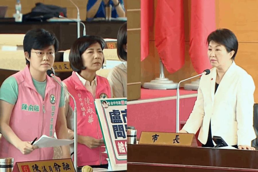 照片來源：台中市議會直播截圖