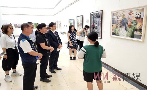 嘉義大學與竹崎高中創作聯展 世代對話藝術薪傳