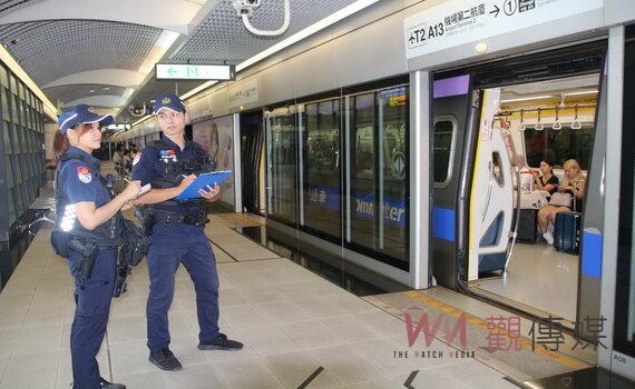 預防中捷持刀砍人案再發生 桃園捷運警察隊加強巡邏