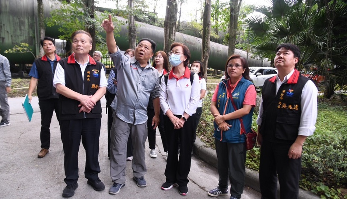 花蓮縣政府攜手紅十字會團隊提升災防建設量能 會勘秀林鄉和平村避難中心預定地