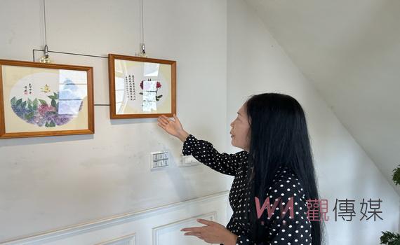 社頭鄉六次元藝廊展出社大鐘麗娟師生創作 感受美學昂揚的樂齡人生