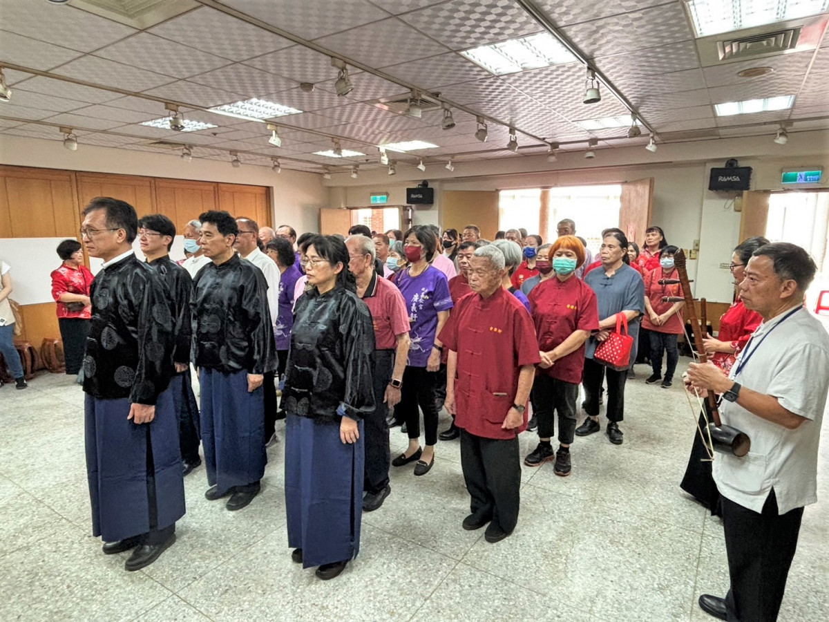 南北管藝術交流匯演祭拜,由彰化縣副縣長林田富主持。圖/記者鄧富珍翻攝