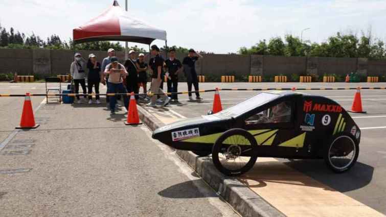 ▲大葉大學車隊勇於挑戰被稱為「天堂路」的加分賽道。（大葉大學提供）