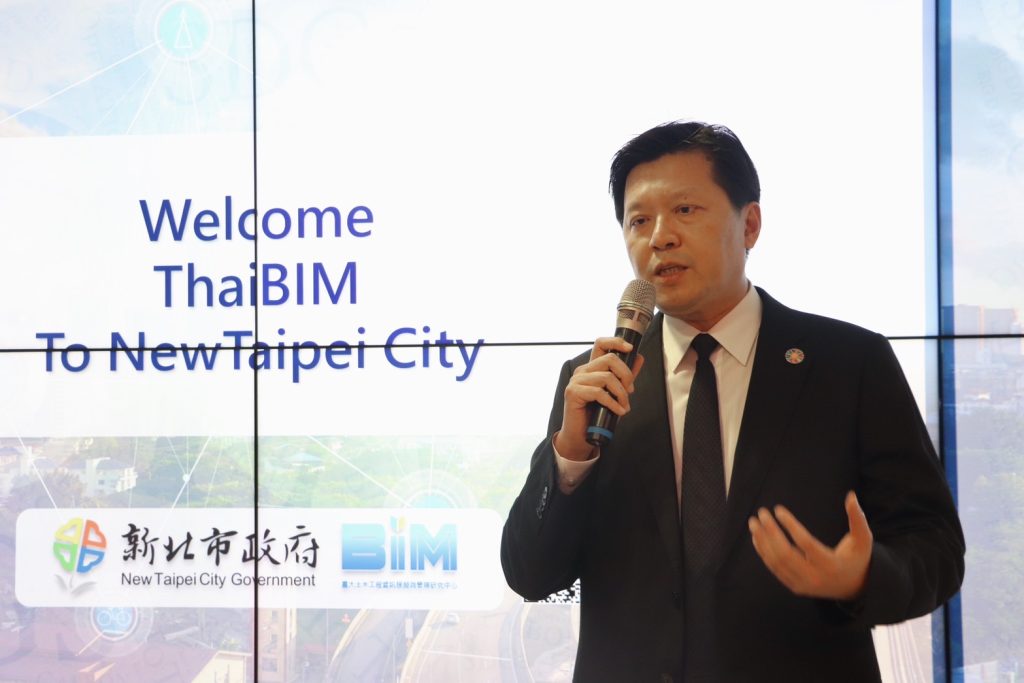 市長朱惕之代表市長接待,分享新北市智慧城市願景,落實推動城市智慧化。(圖/新北市政府提供)
