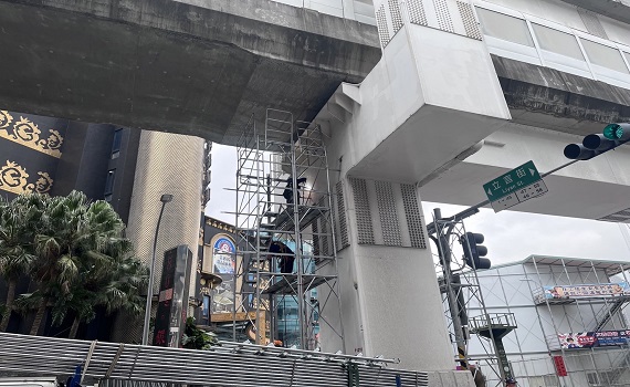 環狀線加速修復進度 今進場搭設施工架及高空平台