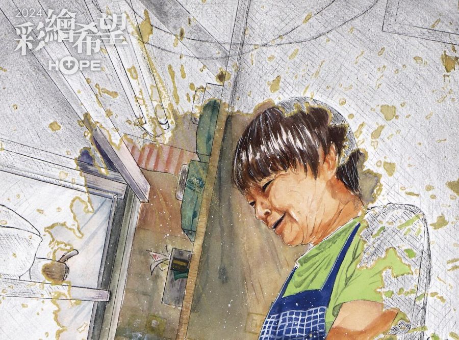 畫下抗癌後媽媽的燦笑 22歲的她奪繪畫比賽首獎 212 畫下抗癌後媽媽的燦笑 22歲的她奪繪畫比賽首獎 211