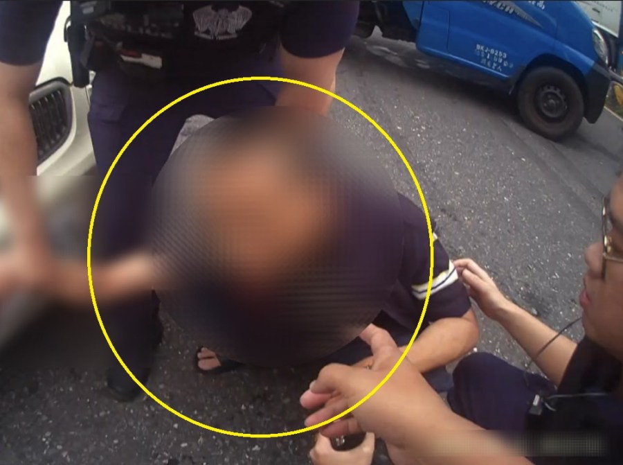 一個月被抓3次 47歲男遇警心虛逃路口被逮 213 cnews204240524a07