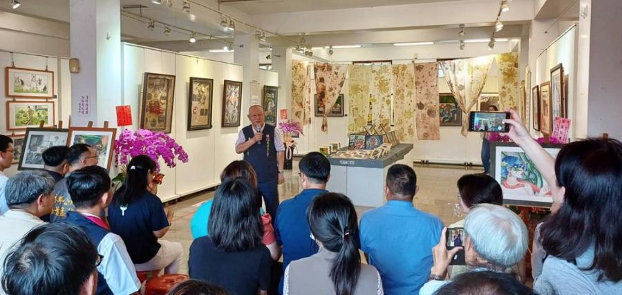 新港國中美術班畢業成果展 假奉天宮展出作品琳瑯滿目