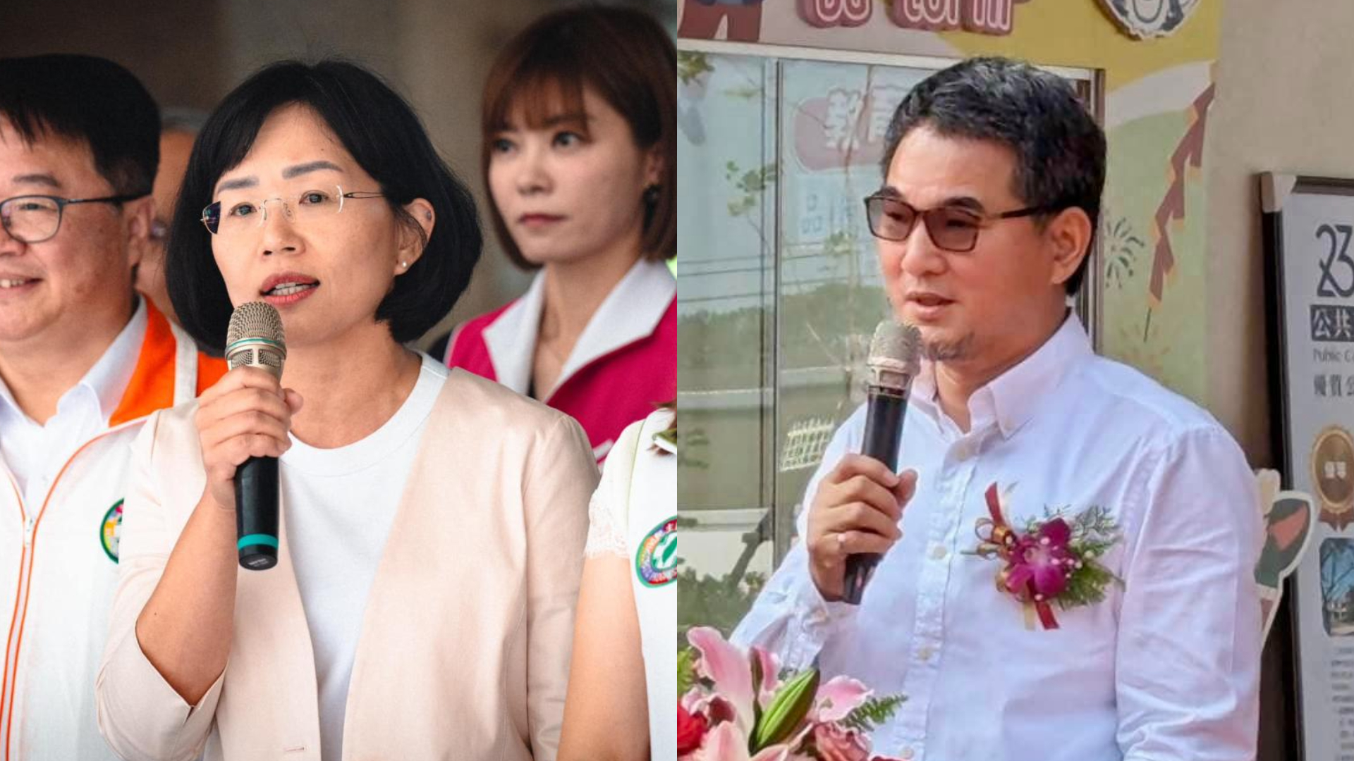 民進黨地方黨部主委選舉26日登場,新北市蘇巧慧(左)、雲林縣劉建國(右)等9縣市同額競選。翻攝兩人臉書