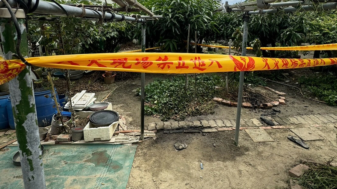 ▲台南佳里男自焚!全身90%燒燙傷意識模糊(圖/記者王俊勝 翻攝)
