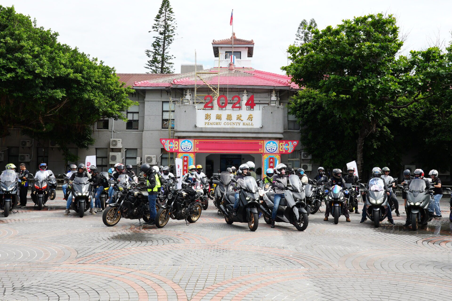 陳光復歡迎重機車友 深度體驗澎湖美麗風光