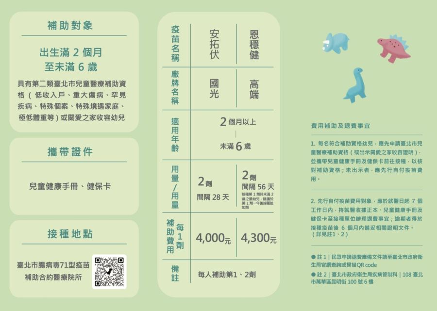 台北市6月免費開打腸病毒疫苗! 800弱勢兒童優先 242 台北市6月免費開打腸病毒疫苗! 800弱勢兒童優先 241