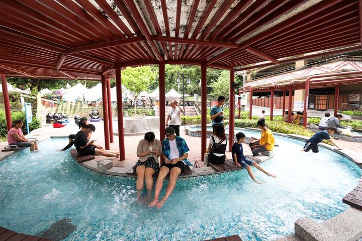 谷關溫泉廣場。 圖:台中市政府觀光旅遊局/提供