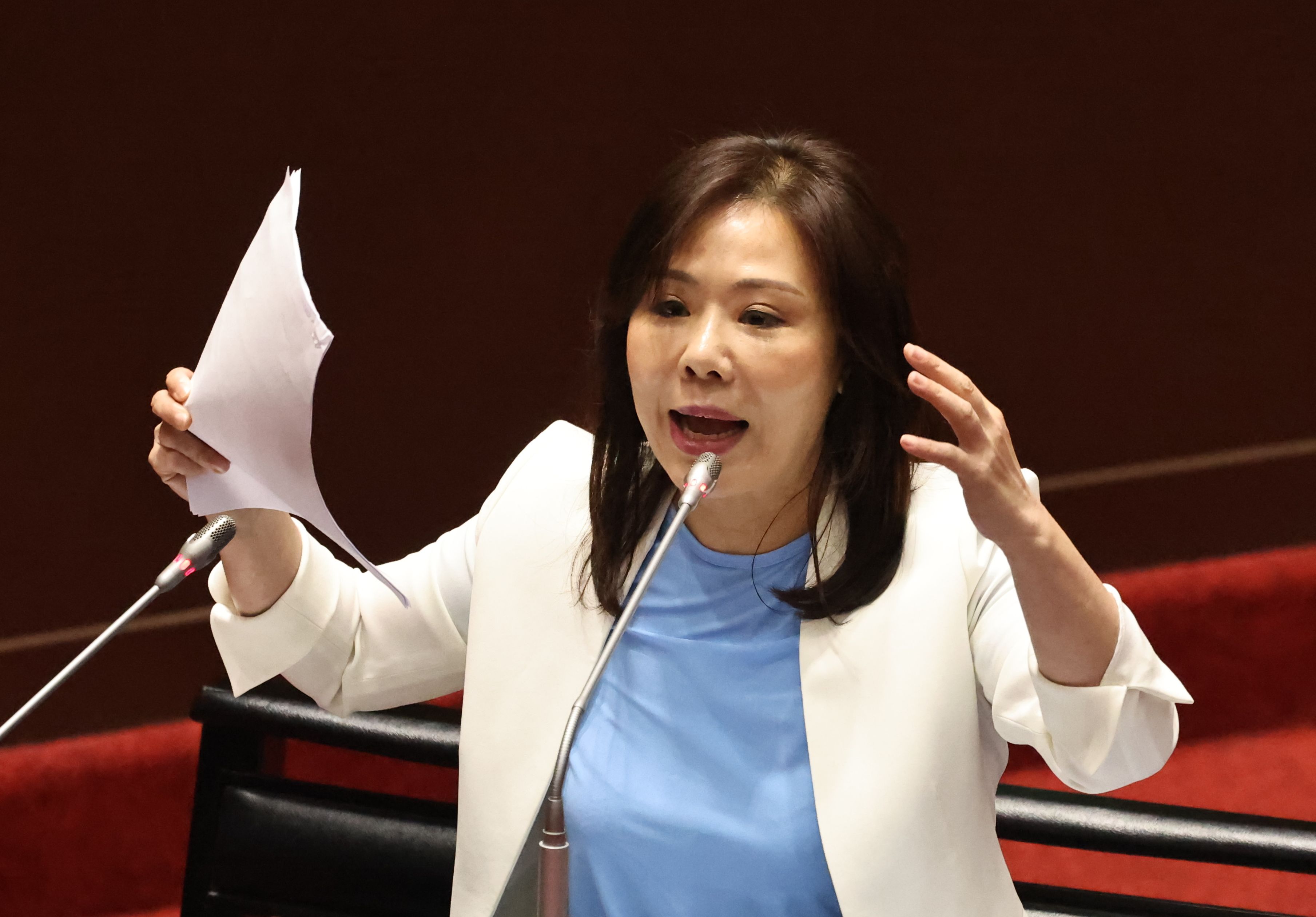國民黨文傳會主委李彥秀29日表示,五權分立是向來是國民黨的主張。資料照片/林啟弘攝