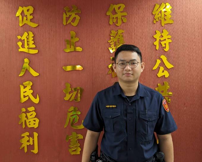 警員廖國佑的敏感度、熱心、愛心與責任心,體現了為民服務的精神。(記者黃荷琇 翻攝)