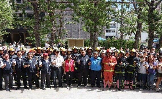 安居台中!高層建築物搶救演練出動23消防車 中市府:全方位與時俱進