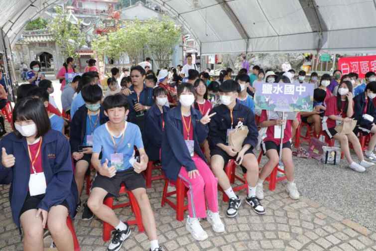 ▲白河火山碧雲寺舉辦臺南400「16歲成年禮」活動，共有250位青年學子參與（臺南市政府提供）