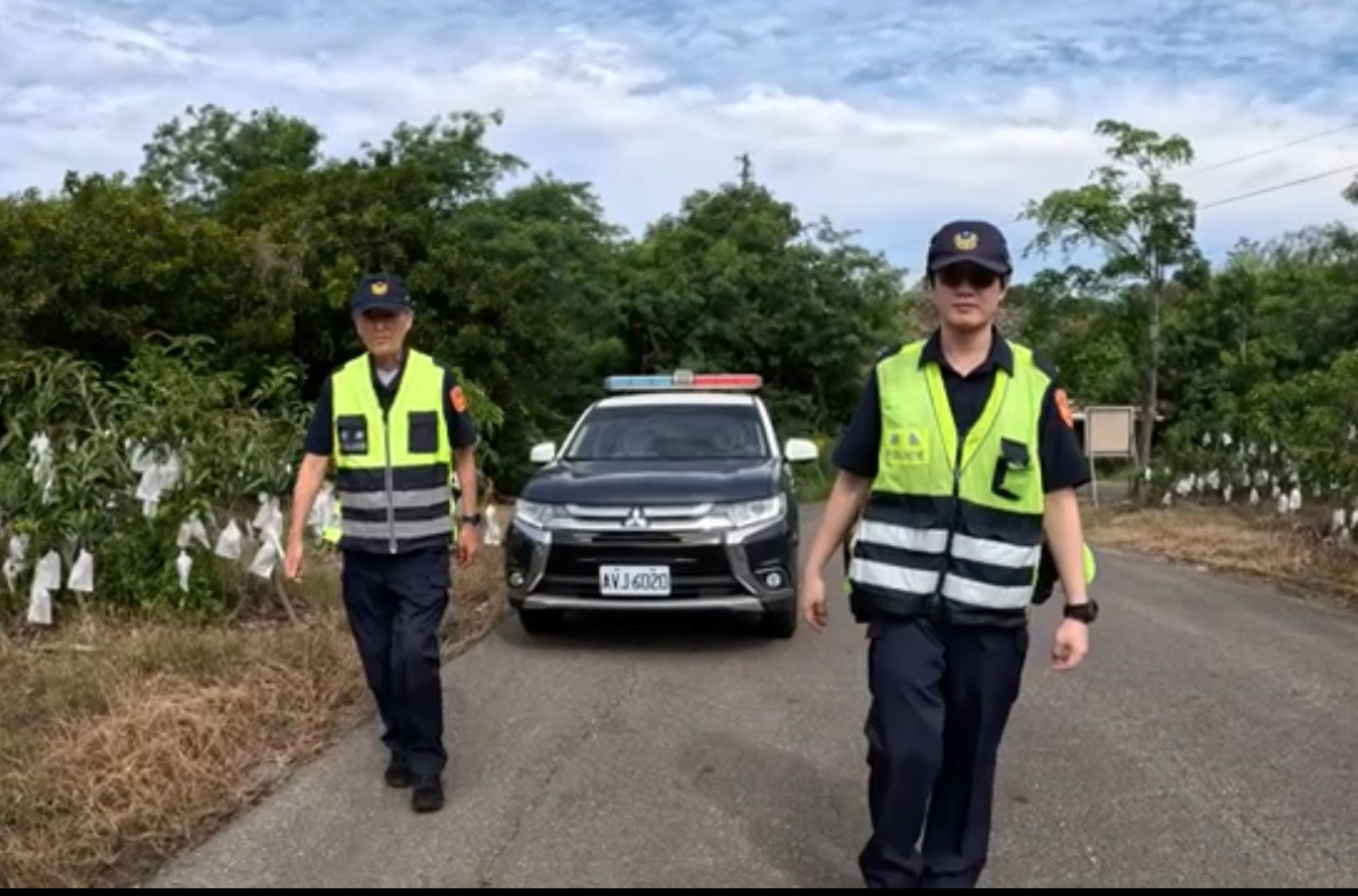 ▲玉井警啟動「鷹眼護果專案」，守護民眾財產安全。（圖／玉井分局提供）