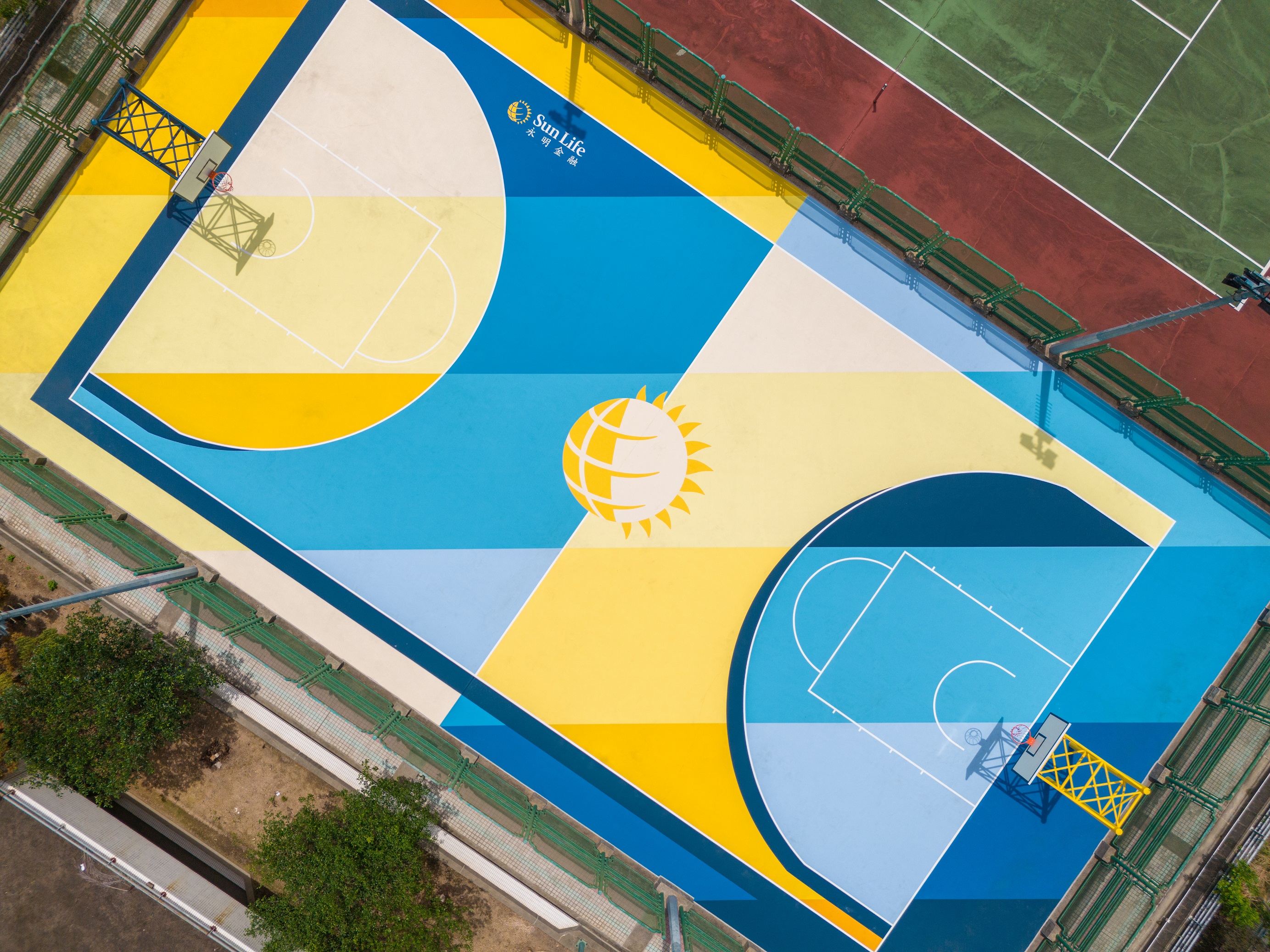 Sun Life永明聯同Beyond Sport攜手建構健康社區 「Hoops + Health」計劃位於香港粉嶺華心籃球場隆重開幕