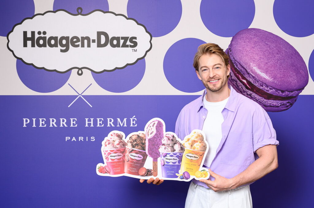 法籍男星法比歐出席Häagen-Dazs美麗華旗艦店一日店長,品味「極緻經典,法式驚豔」的法式浪漫