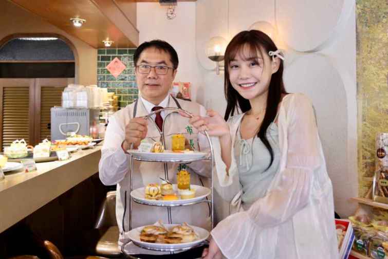 ▲女神級大胃王「泡芙」台南芒果美食品嚐之旅影片，預計於6月18日上架YouTube頻道”泡芙餓了麼?”，歡迎大家收看。（台南市政府提供）