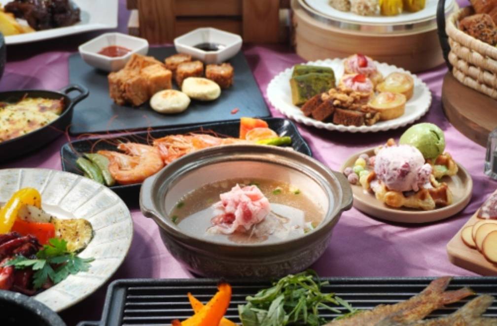 ▲長榮鳳凰酒店（礁溪）早午餐提供多樣異國料理，從上午7點供應到下午1點，退房後也能悠哉享受慢食生活。（圖／長榮酒店提供）