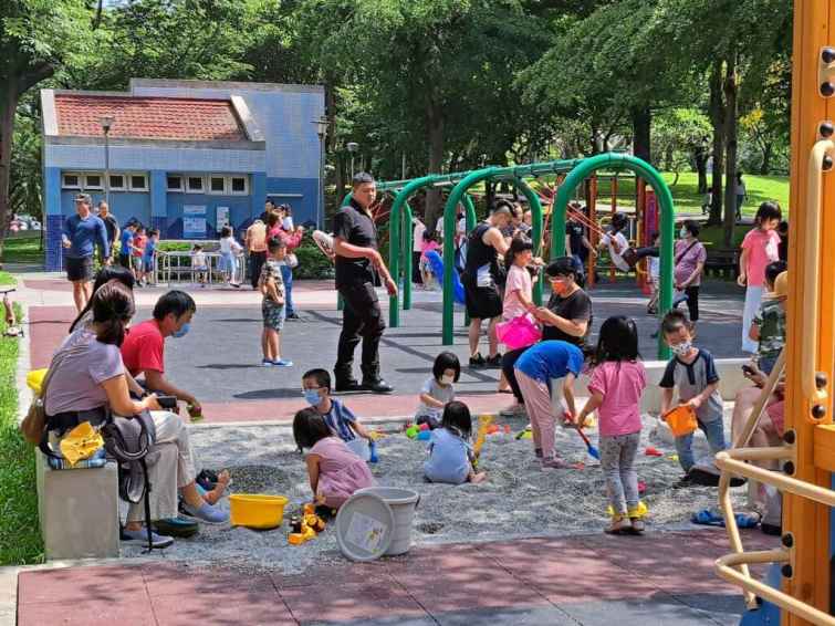 ▲中市南屯區豐富公園是市民假日休憩的好場所。（記者廖妙茜翻攝）