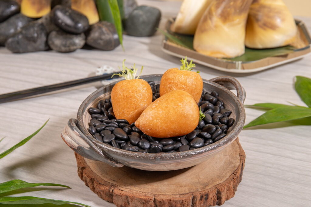 台北凱達大飯店-外表吸睛可愛的「鮮筍鹹水角」，外貌有如可愛討喜的迷你版紅蘿蔔