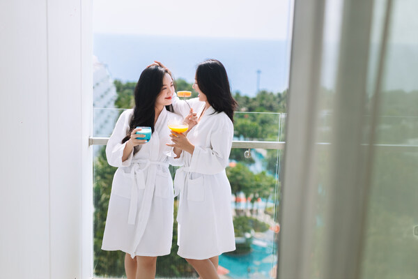 Romantic moment from the balcony at Premier Residences Phu Quoc Romantic moment from the balcony at Premier Residences Phu Quoc
