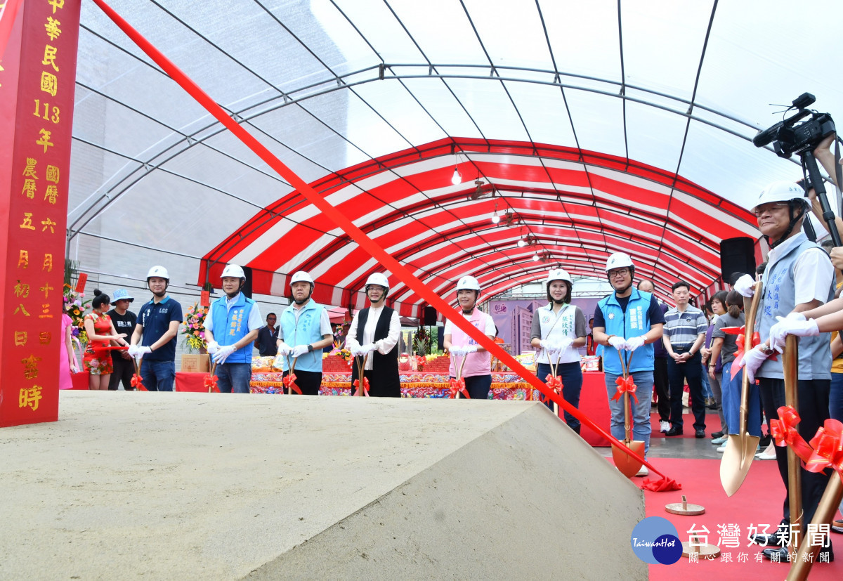 彰化縣第一棟青年住宅員林動土，預計將在114年底竣工。圖／記者鄧富珍翻攝